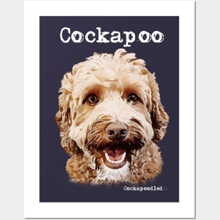 Golden Apricot Cockapoo / Spoodle and Doodle Dog Posters and Art